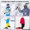 Meng Jiaran Kids Ski Gloves,Winter Ski Gloves with Adjustable Cuffs