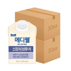 Mediwell 메디웰 엠디웰 신장식 비투석 200ml 60팩(30팩 2박스) 환자균형식 영양보충 Mediwell MDWell Renal Diet Low Protein 200ml 60 Packs (30 Packs 2 Boxes) Patient Balanced Nutrition Supplement