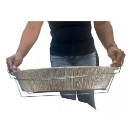 NALI FOIL Charola Pavera *con Base* Rectangular / Ovalada *facturamos*