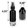 JUVITUS 1 oz / 30 ml Black Glass Luxury Boston