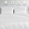LINENWALAS Bamboo Bed Linen Set, Premium Bamboo Silk Duvet Cover