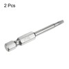 QUARKZMAN Pack of 2 T15 Security Torx Bit 1/4 Inch