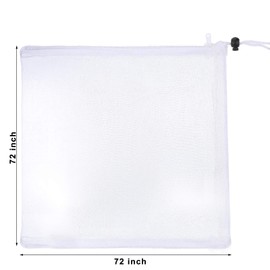 Garden Insect Netting Plant Cover with Zipper H in-Shape Bag Garden Bug Netting Plant Cover for Protecting Plant Fruits Flower from Insect Bird Eating (1, 72 x 72 Inch)