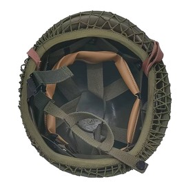 WW2 US Army M1 Helmet, WW2 Gear, WW2 Helmet Metal Steel Shell Replica with Net/Canvas Chin Strap/Cat Eye Band