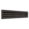 La Ventilazione P30306M Brown Plastic Rectangular Air Vent Grille for