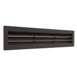 La Ventilazione P30306M Brown Plastic Rectangular Air Vent Grille for Installation Dimensions 305 x 60 mm