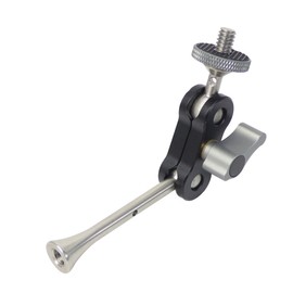 CS PRIORITY Mini Magic Arm Doppelkugelkopf 1/4 Zoll Schraube mit Kaltschuhhalterung für SL-Kamerastativ LED Videoleuchte Mikrofon Feldmonitor (Typ C)