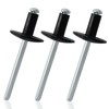 Zorveiio 60 Pcs 3/16" x 1/2" Large Flange Aluminum Blind