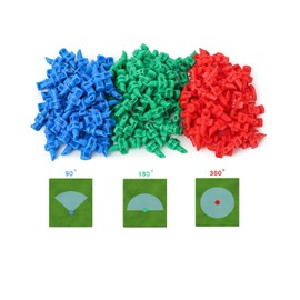 La Farah - 150 piezas de polietileno de 90/180/360 grados (PE) micropulverizador, refracción, sistema de riego automático de riego para jardín, césped, plantas de riego