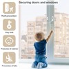 4PCS Window Safety Locks, BEHOSE Window Door Cable Restrictor Security