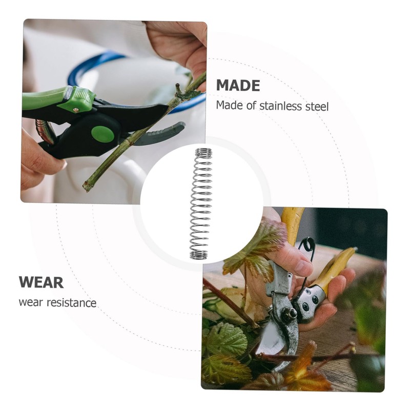 IWOWHERO 3Pcs Durable Stainless Steel Garden Pruner Springs Replacement for