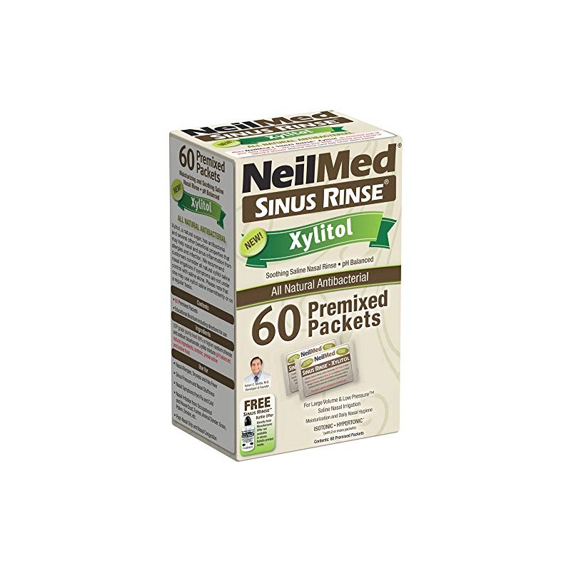 NeilMed Sinus Rinse Premixed Refill Packets with Xylitol, 60ct.