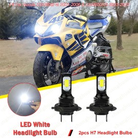 Unbranded For Honda CBR600F4i 2001-2006 & CBR600RR 2003-2022 LED Headlight Bulbs 6000K 2PC