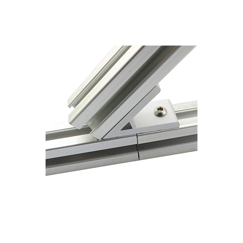 PZRT 2pcs 45 Degree Angle 2020 Aluminum Corner Brackets Profile