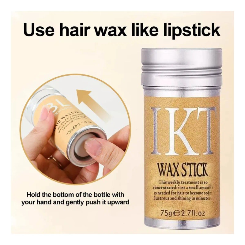 Kit 2 Cera Modeladora Para Cabelo Feminino, Para Acabamento