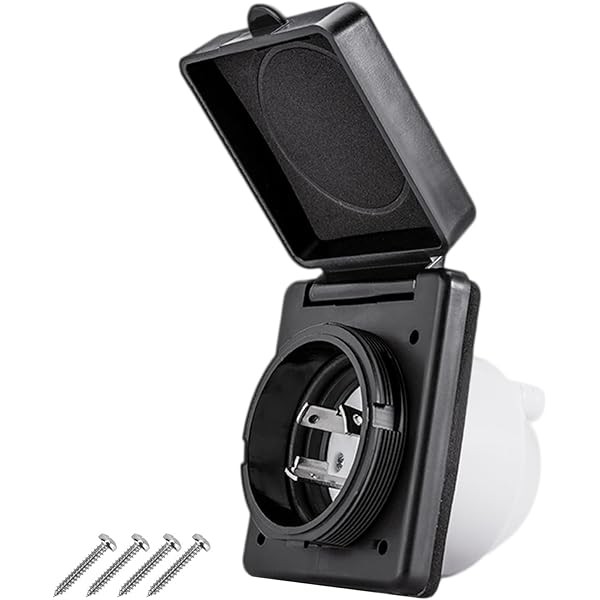 30 AMP Twist Lock RV Shore Power Inlet 125V/120V,RV Shore