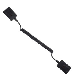 KONTONTY Remote Control -Theft Chain Remote Control Holder Mount Controller Universal Remote Automatic Retractable Wire Rope Remote for Cord Tether Abs Black