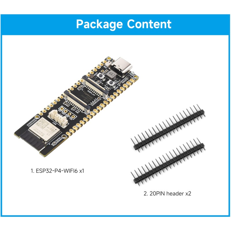 ESP32-P4-WIFI6 High-Performance Development Board, Based On ESP32-P4 and ESP32-C6, Supports