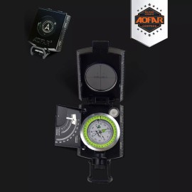 AOFAR Military Compass AF-4074 Hiking Survival Marching Camping Waterproof