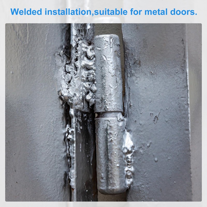 sourcing map 8Pcs Weld on Barrel Hinges, 3-1/8" x 10/16"