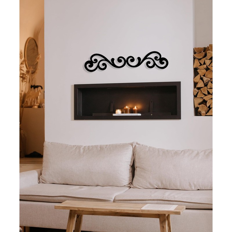 Benziso Metal Scroll Wall Art Traditional Iron Wall Decor Wall