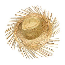 Schramm® Straw Hat Hawaii with Fringes Diameter 44 cm Raffia Hat Straw Hats Hawaiian Party