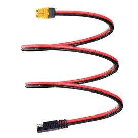 AYECEHI XT60 Extension Cable 12AWG 3.3ft SAE to XT60 Female Adapter Cable Charger Solar Panel Cable Connector Kit for Solar Generator Portable Power Station with SAE Polarity Reverse Adapter