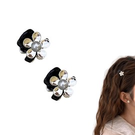 EZ PEACH Hair Claw Small Hair Clip, Mini 2 Pieces Cherry Bangs Clips, Hair Ornament, Cute, Adult, Sparkle, Hair Clip, Women's, Cute, Hair Clip, (Red)