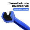 2-Pack Motorcycle Bike Chain Cleaning Brush Set (Red & Blue)