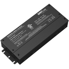 EMITEVER Dimmable Led Driver, 150W AC 110V-277V to DC 24V Transformer, 5-in-1 Dimming: ELV/MLV/TRIAC / 0-10V / 1-10V / 10V PWM/Potentiometer, Waterproof IP67 and UL Listed