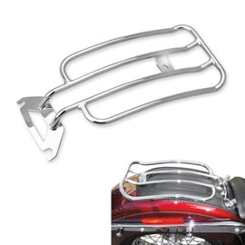 Luggage Rack for Heritage, Carrier Support Shelf Fits Rear Solo Seat for Harley Heritage Softail Classic & Softail Deluxe 00-17 Deluxe CVO 2015 & Scout Classic 2025 (for Softail)