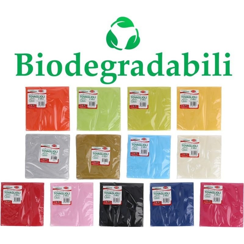 Tovaglioli di Carta Monouso, 50 pezzi, Formato 33x33, TURCHESE