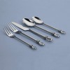Gourmet Settings 20-piece Silverware Twist Collection Polished Stainless Steel Flatware