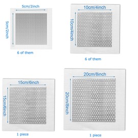 CocCCoon 14Pcs Plasterboard Patch Wall Repair Kit - 2/4/6/8 Inch for Drywall Repair