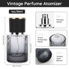 Segbeauty 1oz Perfume Refill Bottle Travel Atomizer, 4pcs Refillable Glass