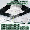 PTLEVYN Bathroom Exhaust Fan Cover White Matte Bathroom Ceiling Fan