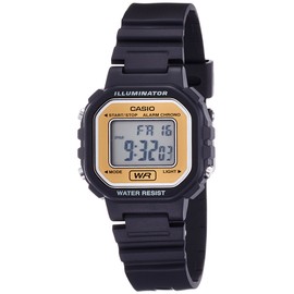 Casio import LA-20WH-9A Wristwatch, Black, Dial Color - Orange, watch
