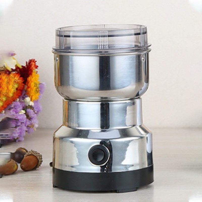 Electric Coffee Grinder for Beans Spice Stainless Steel 4 Blade