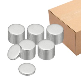 PATIKIL 50Pcs Metal Stamping Blanks 20mm Round Stamping Name Tags,20x2.7mm