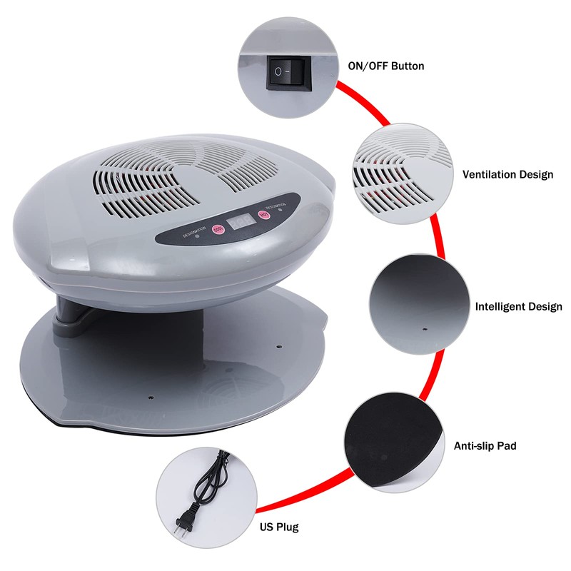 Professional Nail Dryer,400W Air Nail Fan Blower Dryer Machine with