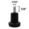 Chromcraft Bell Shape Stationary Glide to Replace Casters - (Set