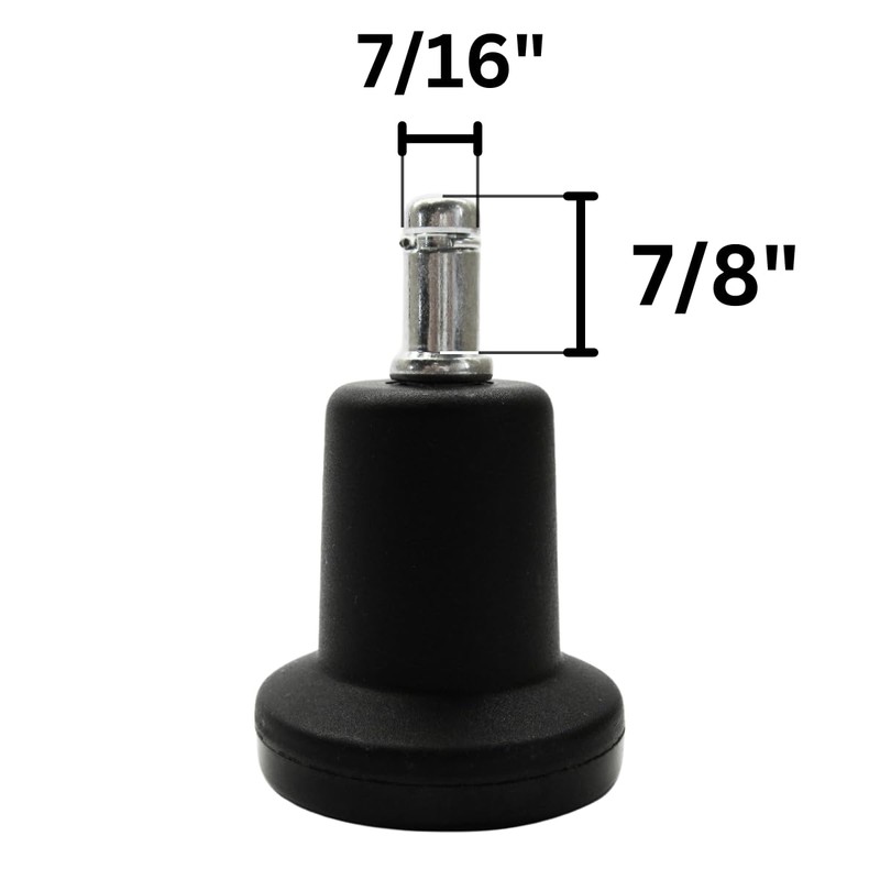 Chromcraft Bell Shape Stationary Glide to Replace Casters - (Set
