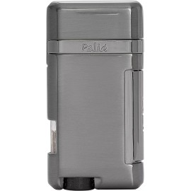 Palió Lazio Single Angled Jet Flame Cigar Lighter,  Refillable, Gunmetal