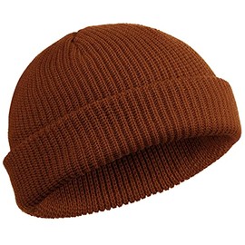 SATINIOR Trawler Beanie Watch Hat Roll-up Edge Skullcap Fisherman Beanie for Men Women (Coffee), One Size