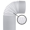 Batreetek Air Conditioning Exhaust Duct Hose, Left Rotation, Counterclockwise, Ventilation,