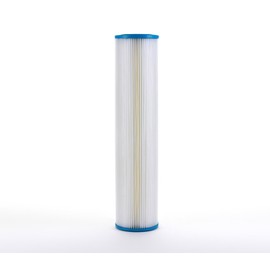Hydronix SPC-45-2020 Pleated Water Filter Whole House Commercial Industrial Washable and Reusable 4.5" x 20" - 20 micron