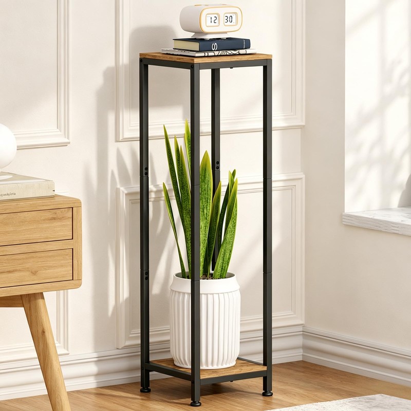 2-Pack Plant Stand Indoor, 41'' Extra Tall Wood Plant Stands