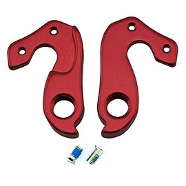 Noah And Theo NT-HD066 Mech Gear Derailleur Hanger Dropout compatible with Specialized S-WORKS Hanger 9890 4225 in SATIN RED incl. screw set.