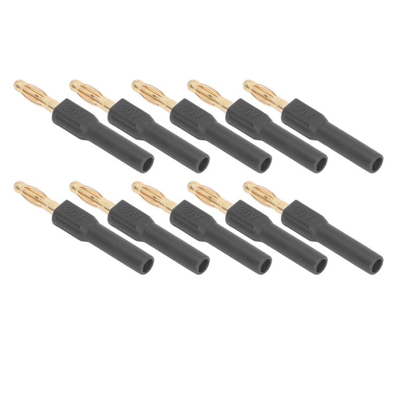 10Pcs Banana Plug 4.0mm Male to 2mm Female Connector 30V