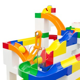 Hubelino Value Bundle Marble Run Track Set - Toy Building Sets, STEM Learning Toys for 4 Year Old Boys & Girls, Made in Germany